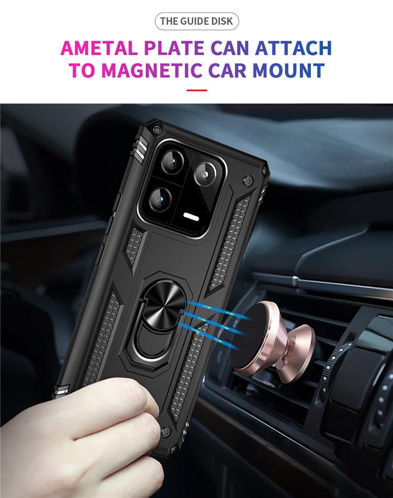 Für Xiaomi Mi 13 13T Pro Hülle Stoßfest Rüstung Ringständer Bumper Handyhüllen Für Mi13 Mi13T Xiaomi 13 13T 13 T Rückseite