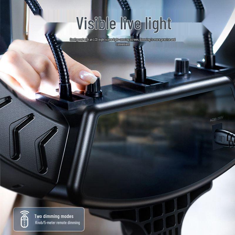 22-inch Mobile Phone Stand with Fill Light for Live Streaming & Photography