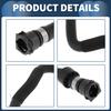 Radiator Hose Engine Coolant Water Hose No.17127580963 for BMW 640i 2012-2017 for BMW 740i 2011-2014 Rubber Black Good Sealing