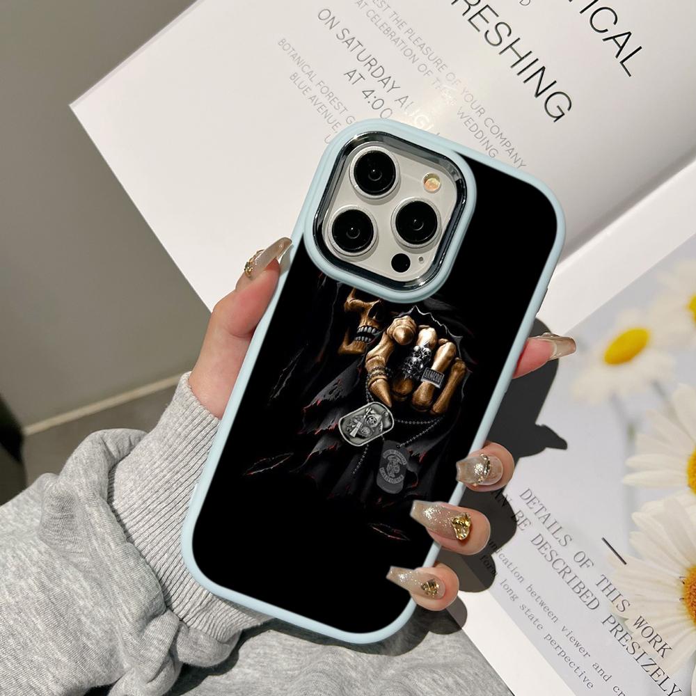 Ae80 Gesture Greeting Design Art Phone Cases for Samsung A13 A32 A53 A04e A54 S23 S24 Ultra Infinix Hot 40i Huawei Metal Camera Protective Back Cover