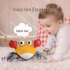 Rechargeable Induction Electric Crab Toy - Luminous Music Crawling Escape Feature for Children