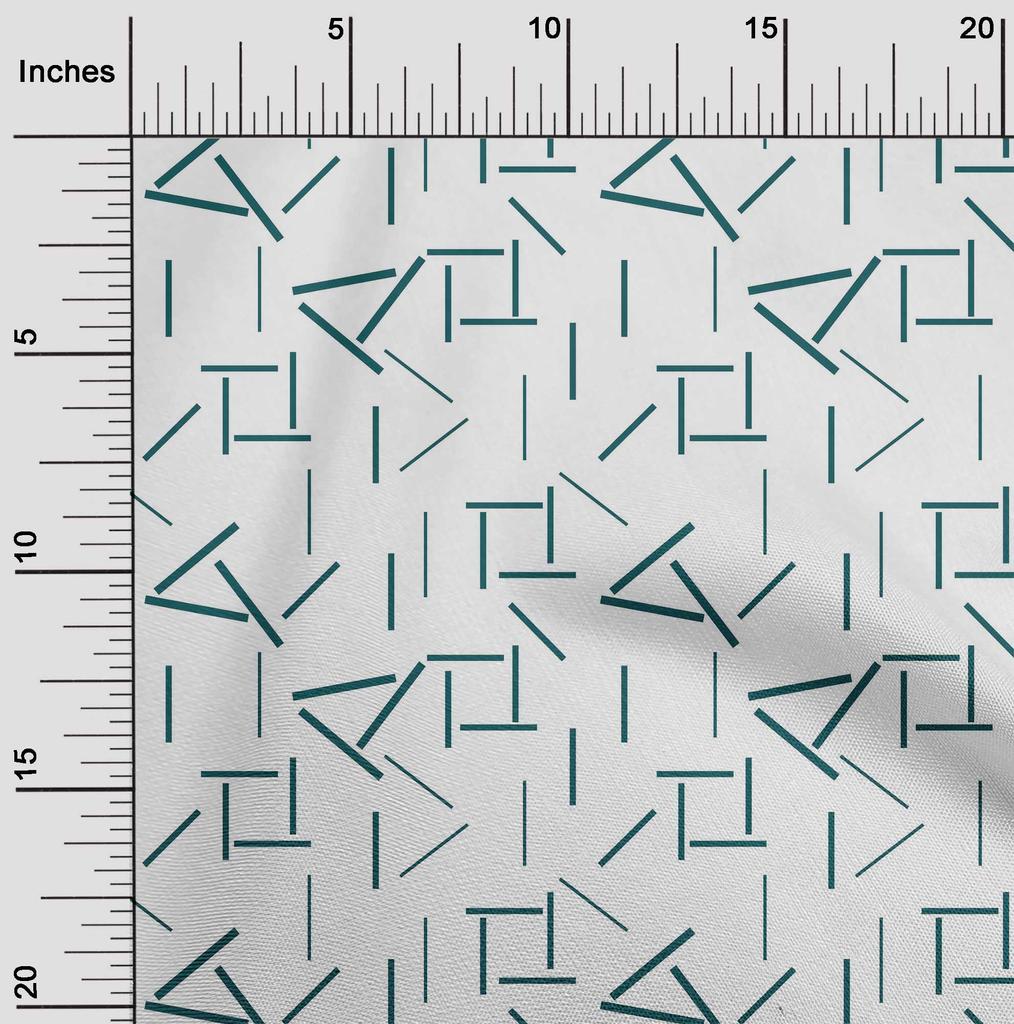 oneOone Cotton Flex Fabric Line Geometric Print Fabric BTY 40 Inch Wide