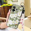 Wristband Anti-knock Phone Case For Realme GT7 Pro Kickstand Fashion Design Back Cover Phone Holder Waterproof Flower