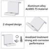 A60Z4 Pieces Solar Module Holder End Clamp Kit Solar Panel Edge Clamp Brackets Adjustable Solar Panel ,30Mmmay
