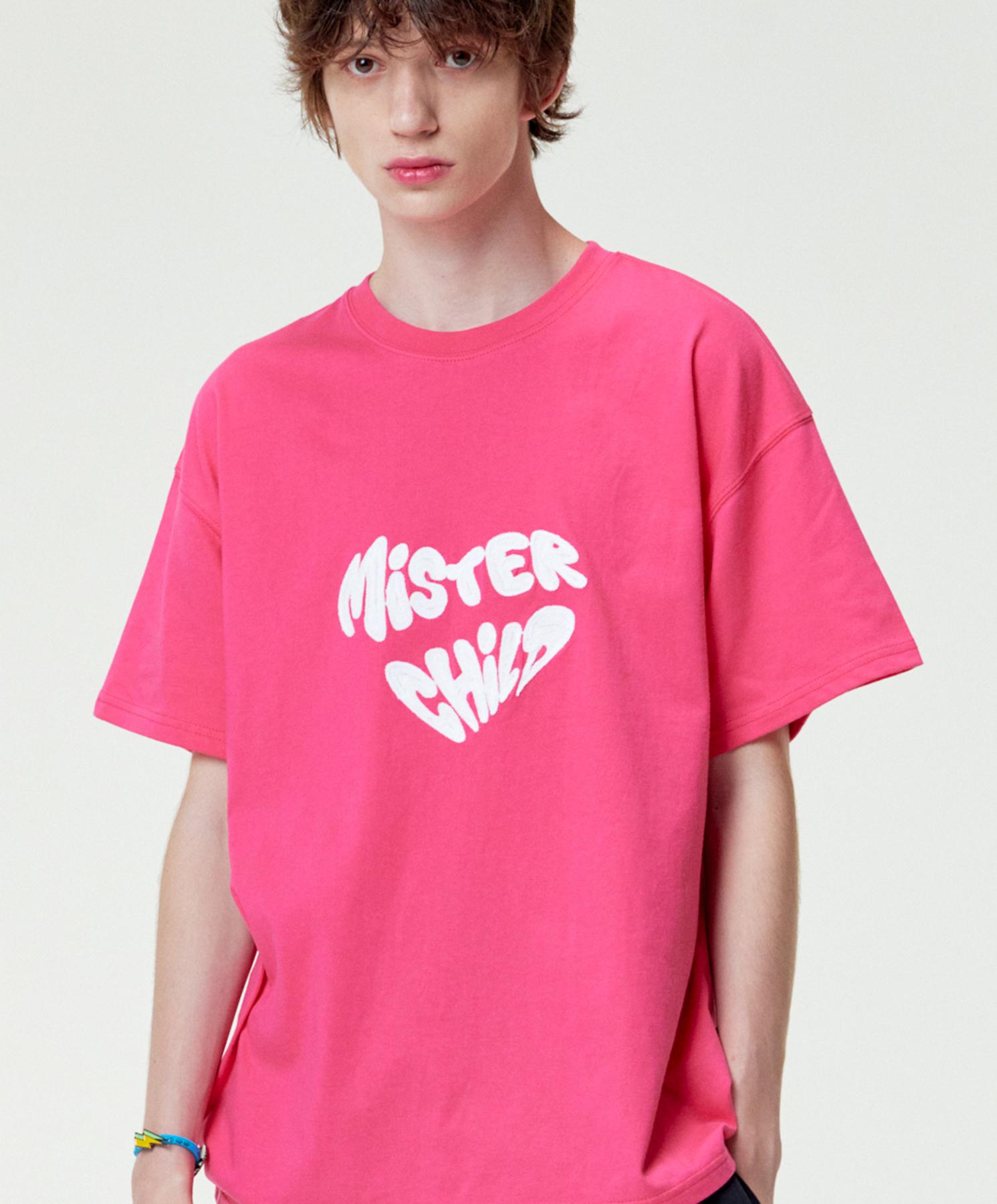 Mister Child Heart Beat T-Shirt Magenta L