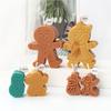 3D Christmas Silicone Xmas Bell Snowmen Gingerbread House Candle Mold DIY Cookie Gingerbread Candle Candy Fondant Baking Mold