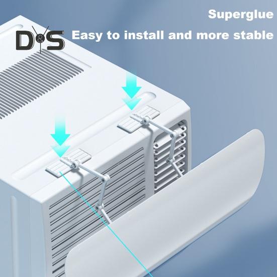 Air Conditioning Baffle Deflector Adjustable Simple Installation Universal Window Air Conditioners Windshield Anti-Wind Baffles Wind Guide