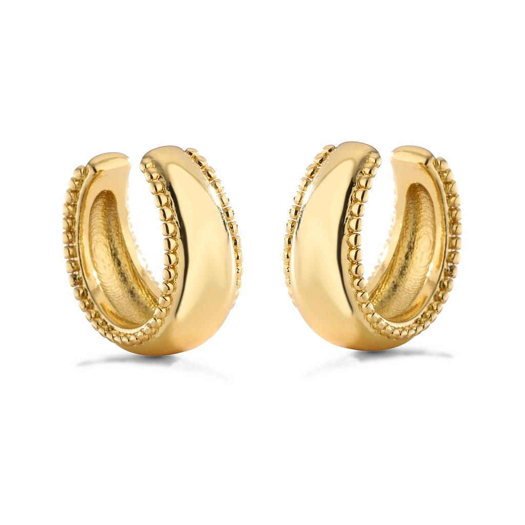 HECHENG,Fashion Ear Cuffs Without Piercing Ear Clip Earrings Non-Piercing Fake Cartilage Earrings For Women Zircon