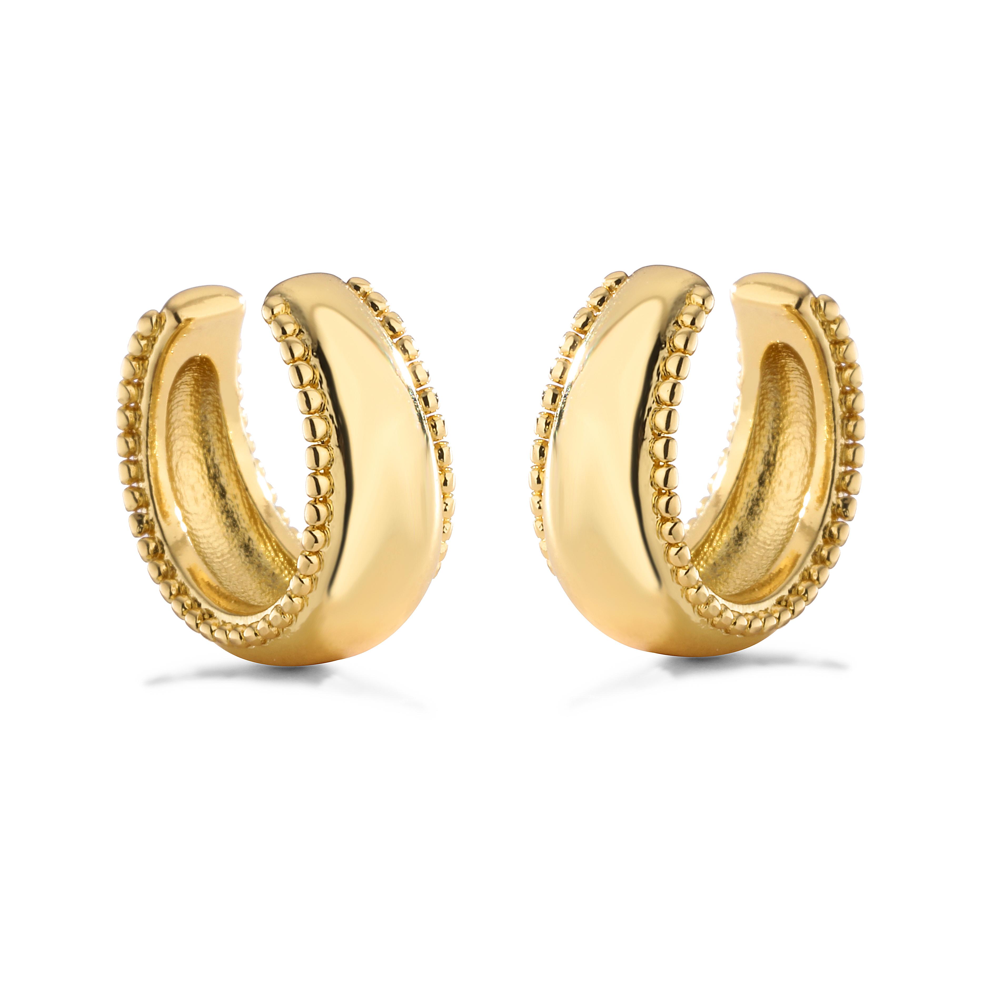 HECHENG,Fashion Ear Cuffs Without Piercing Ear Clip Earrings Non-Piercing Fake Cartilage Earrings For Women Zircon
