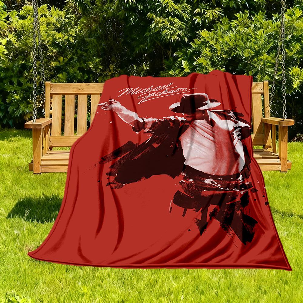 1pc Michael Jackson Outdoor Blanket Lightweight Flannel, Soft & Warm, All-Season Use for Sofa, Outdoor, Camping, Living Room018
