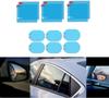 HUIKKJP Car Rearview Mirror Waterproof 12 Hydrophilic Film for Car Side Universal Clear Safe Easy 6 Pieces Oval 6 Pieces Square Film, Pieces, Mirrors,