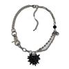 Romance Love Heart Necklace with Crystal Embellishments Sturdy Alloy Trendy Accessory for Stylish Women Ladies