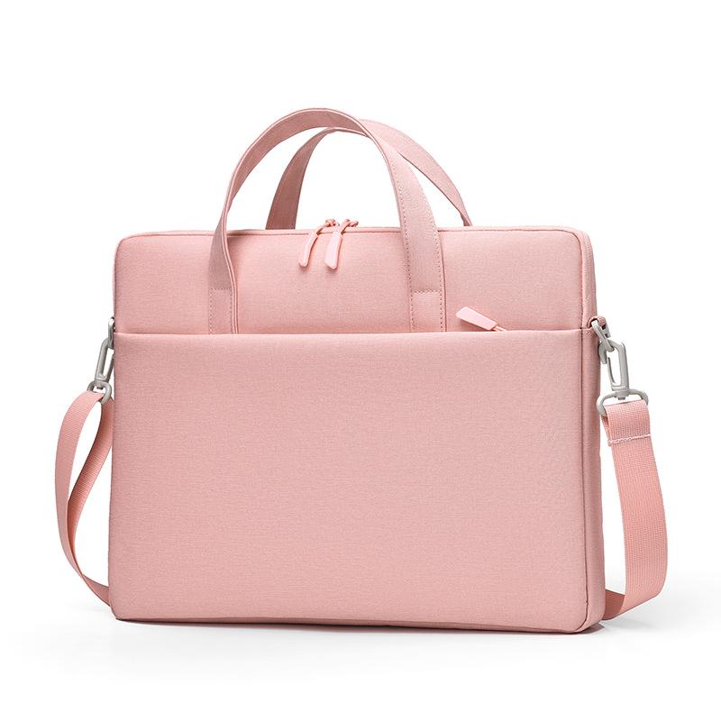 

Shockproof Airbag Laptop Bag for Women, Fits 14-16 Inch Laptops, Handheld with Logo Printing 14.1-inch розовый