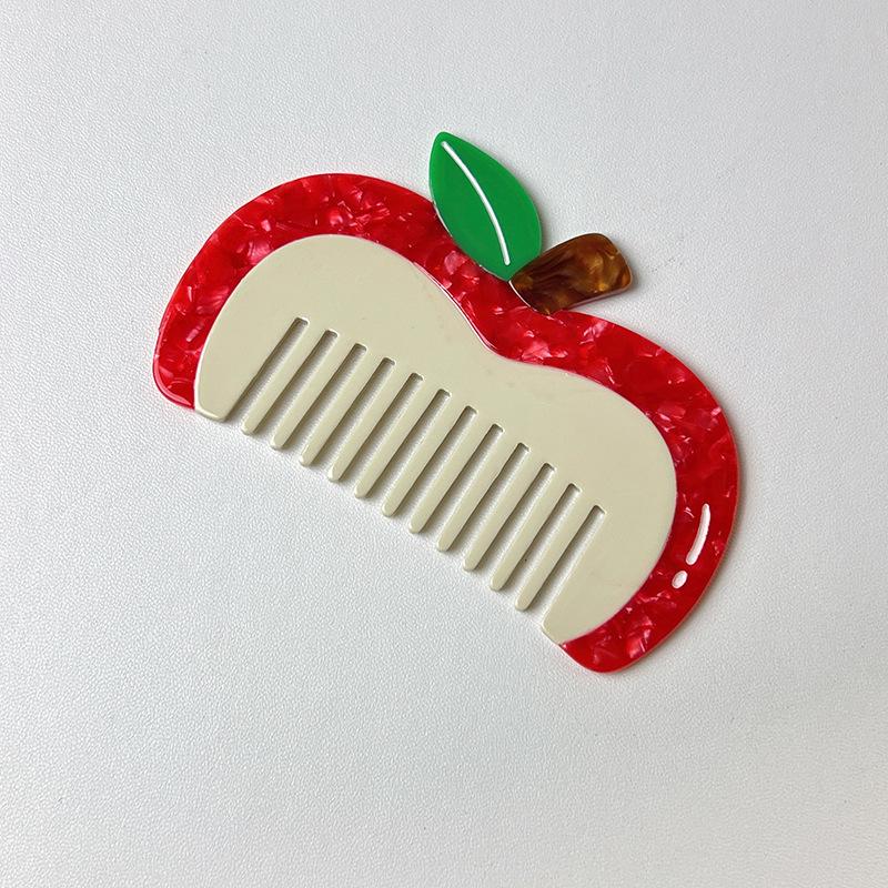 1PC New Acetate Hair Comb Wide Tooth Detangling Comb Cute Dog Swan Design Luxury Gift Quality Hair Brush