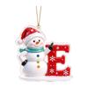 Christmas Snowman Letter 2D Acrylic Hanging Ornament for Holiday Tree Decor