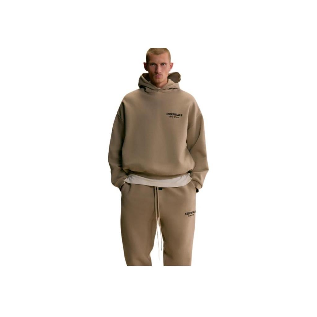 Fear of God Essentials Fleece Hoodie II Desert Sand Men Tops Tan 192HO246257F