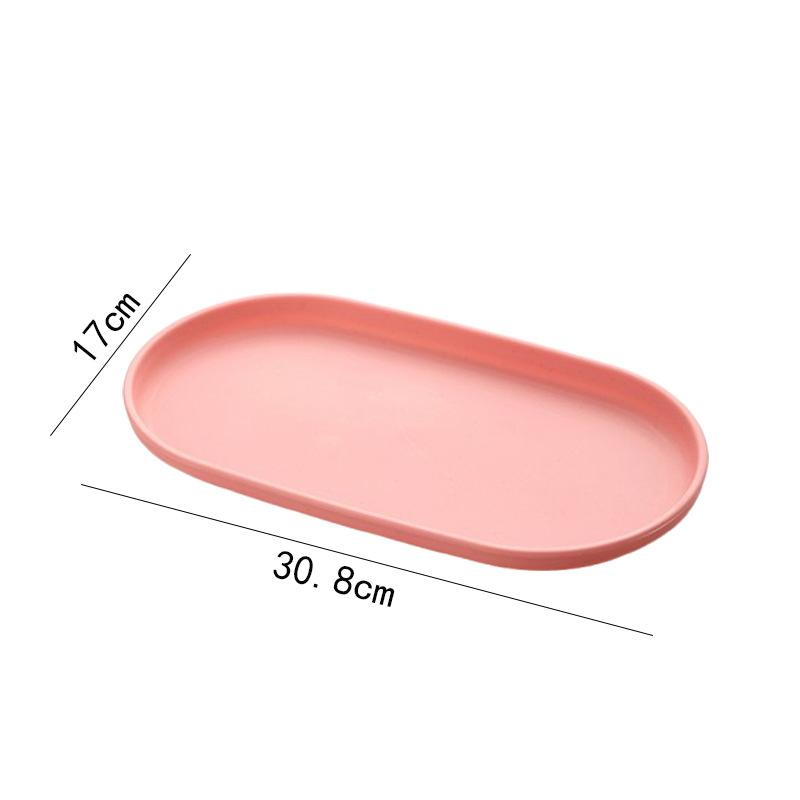 Nordic Decor Itemative Tray Stackable Oval Tray Food Fruits Jewelry Plate Storage Tray Breakfast Dinner Tray Kitchen Accessories