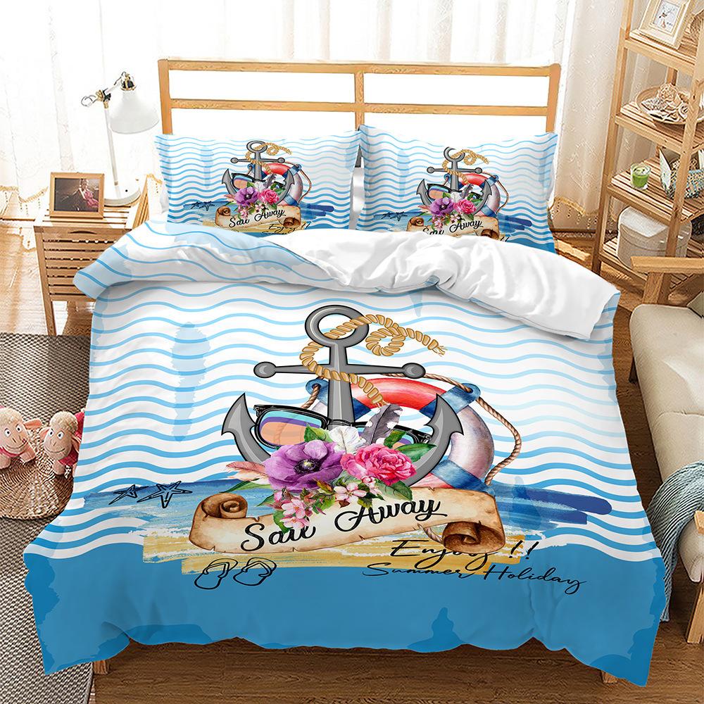 Fashion Technology Printing, 3D Digital Printing, Bedding, Duvet Covers, Pillowcases, Three-piece Sets