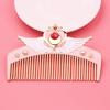 Christmas Gift Sailor Moon Makeup Comb Hair Brush Girls Hairbrush Hair Comb Girls Hairdresser (Red Heart)