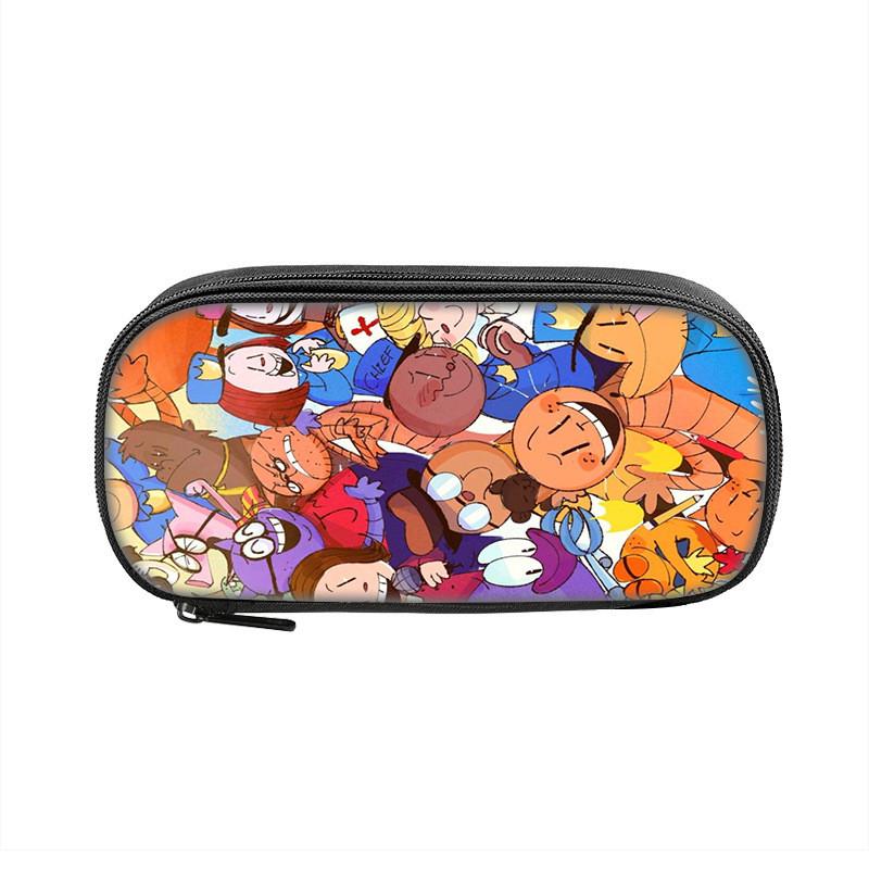 Dogman Detective Pencil Case Large Capacity Nylon Storage For Students