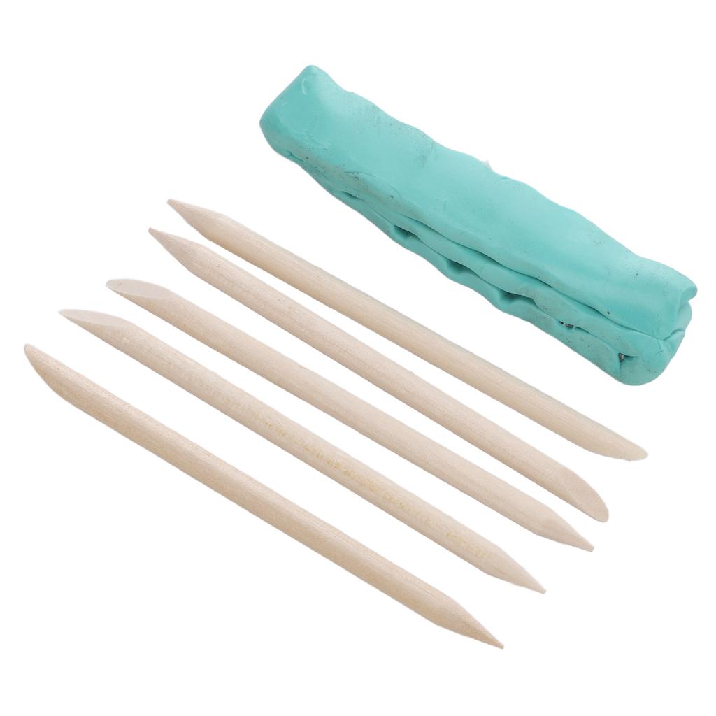 Watch Repairing Cleansing Clay Dirts Grease Removal with 5 Assist Sticks for Watch Plates Bridges