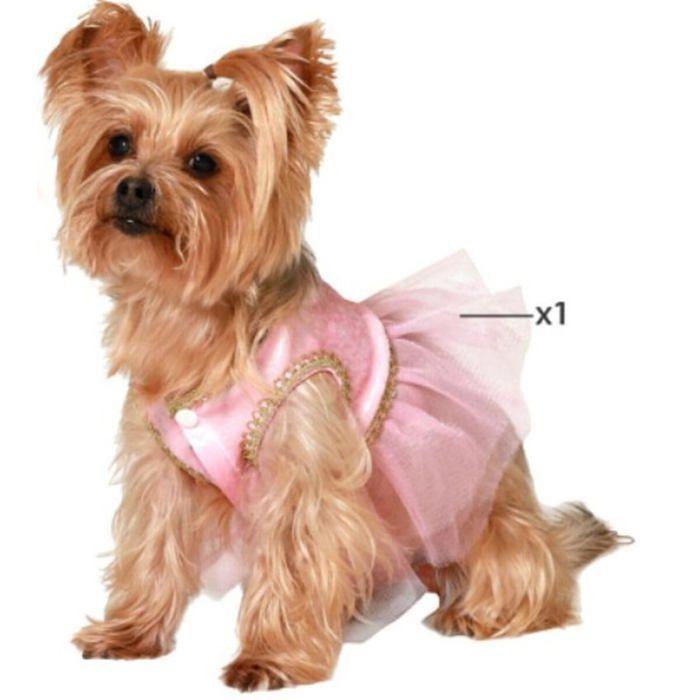 Déguisement Pour Chien - BigBuy Pets - Taille S - Danseuse Ballet - Multicolore