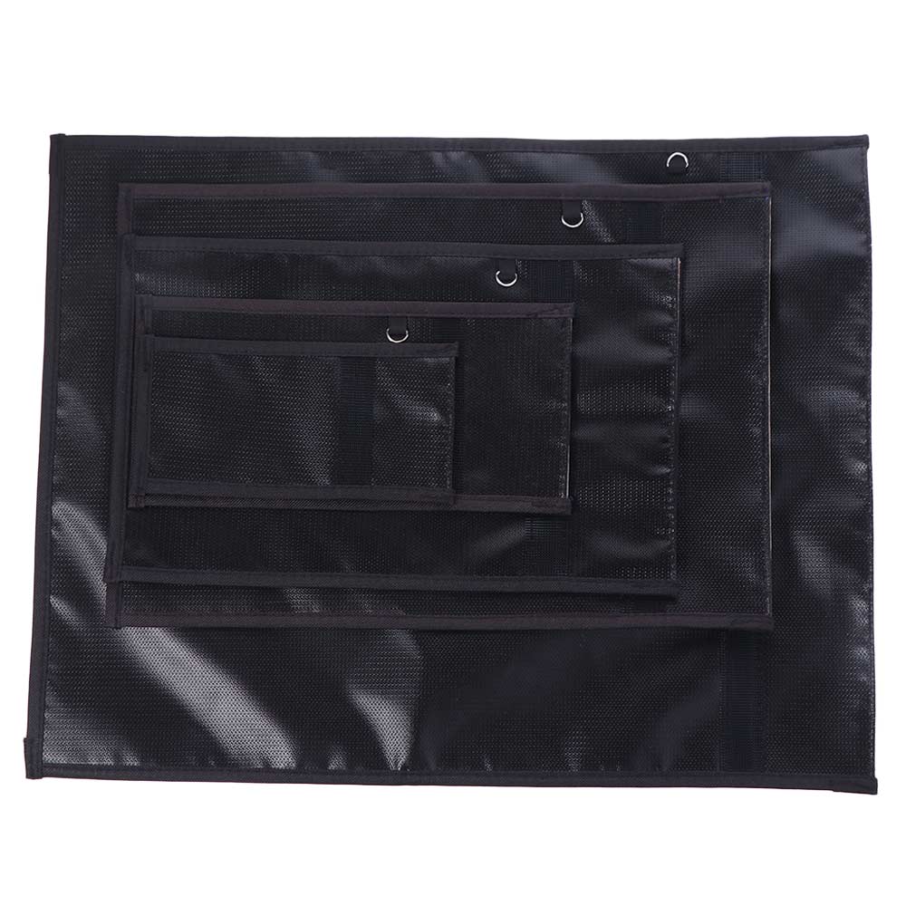 Waterproof RFID Signal Blocking Pouch Signal Blocker Fireproof Signal Shielding Bag Document Bag Black Faraday Pouch 5740₽