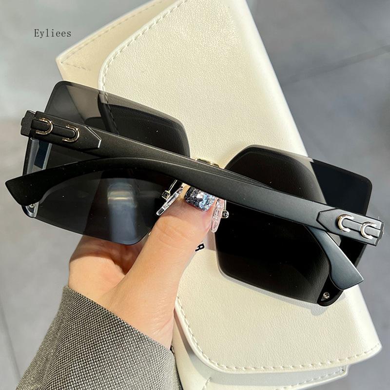 Vintage Rimless Sunglasses  Women Gradient Sunglasses Summer Shades Fashion UV400 Frameless Sun Glasses Ladies Eyeglasses