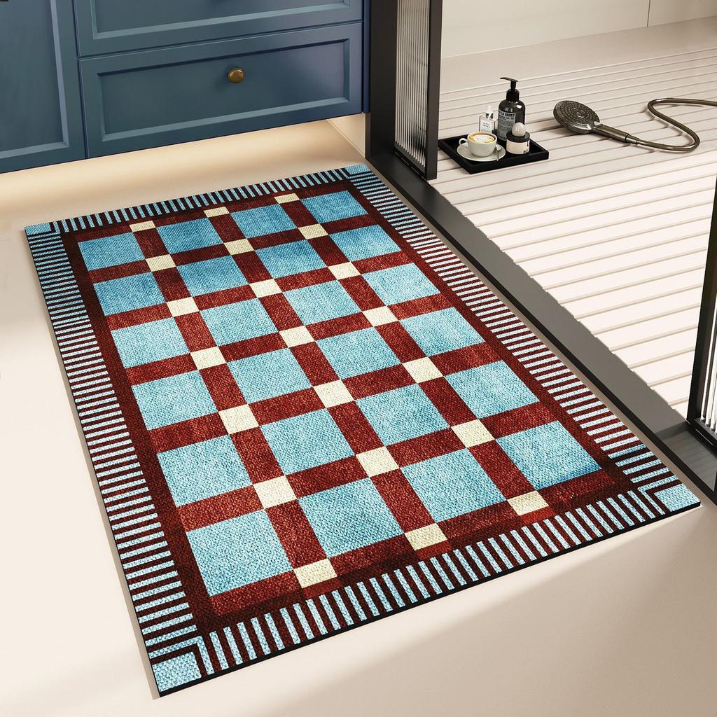 Diatom Mud Floor Mat Antique Water Absorption Quick Drying Bathroom Floor Mat Can Be Scrubbed Wear-Resistant Dirt-Resistant Non-Slip Pad Easy To Take