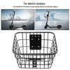 Universal Iron Tube Front Basket for Electric Scooters - Portable Storage Accessory