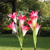 Solar Color-Changing LED Lily Flower Lantern - Outdoor Rainproof Decorative Lawn Light