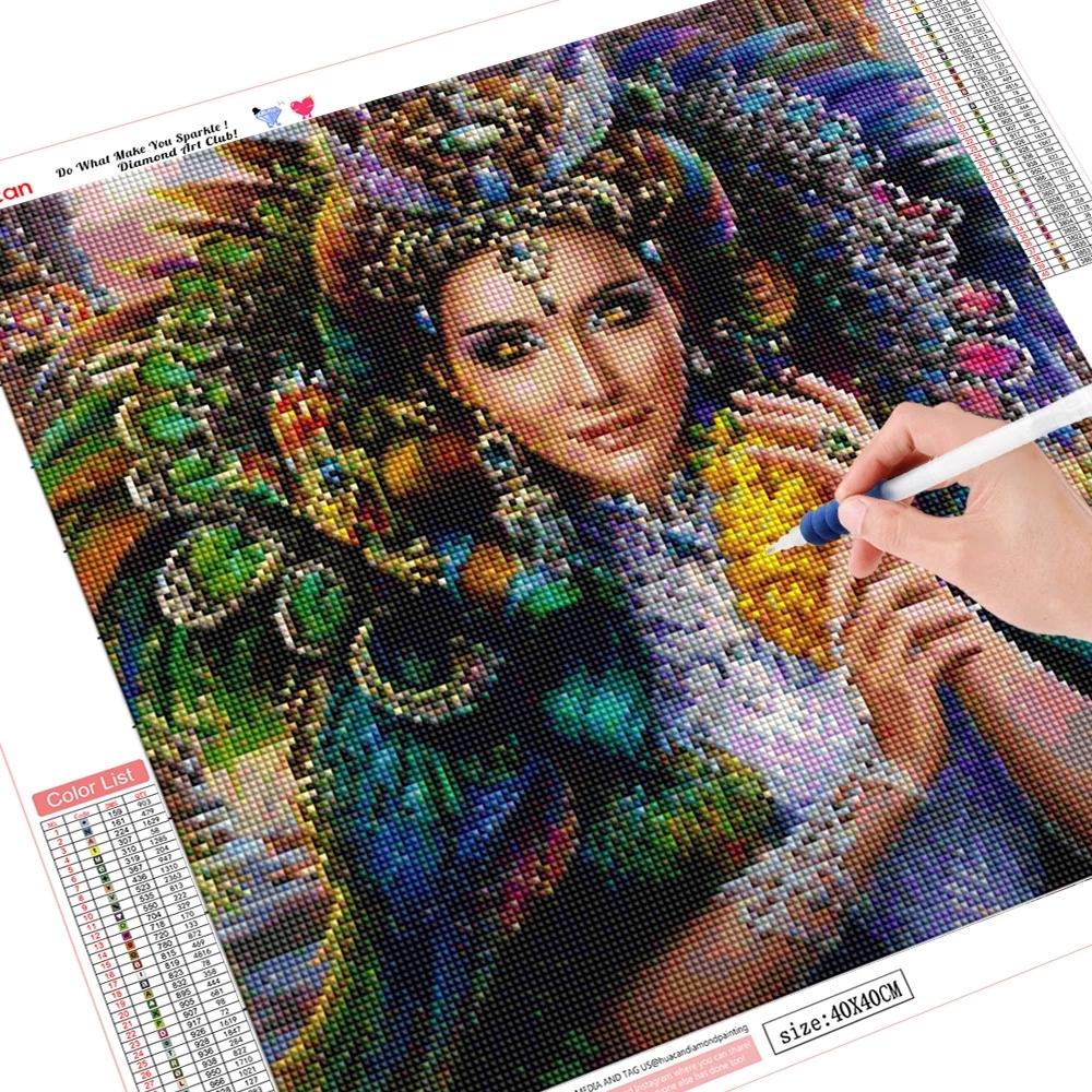 

HUACAN 5D DIY алмазная живопись Кактус полная квадратная Новое поступление Алмазная вышивка цветок вышивка крестиком ремесло украшение дома Full Square 20*30 cm