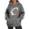 Hettegensere for kvinner Oversized gensere Langermet Uformell genser Hettegenser Topper