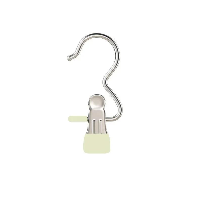 Clothes Racks Organizers Wardrobe Organizer Clothes Clothespins Stainless Steel Pants Rack Hanger Laundry Hook. Storage Clothing