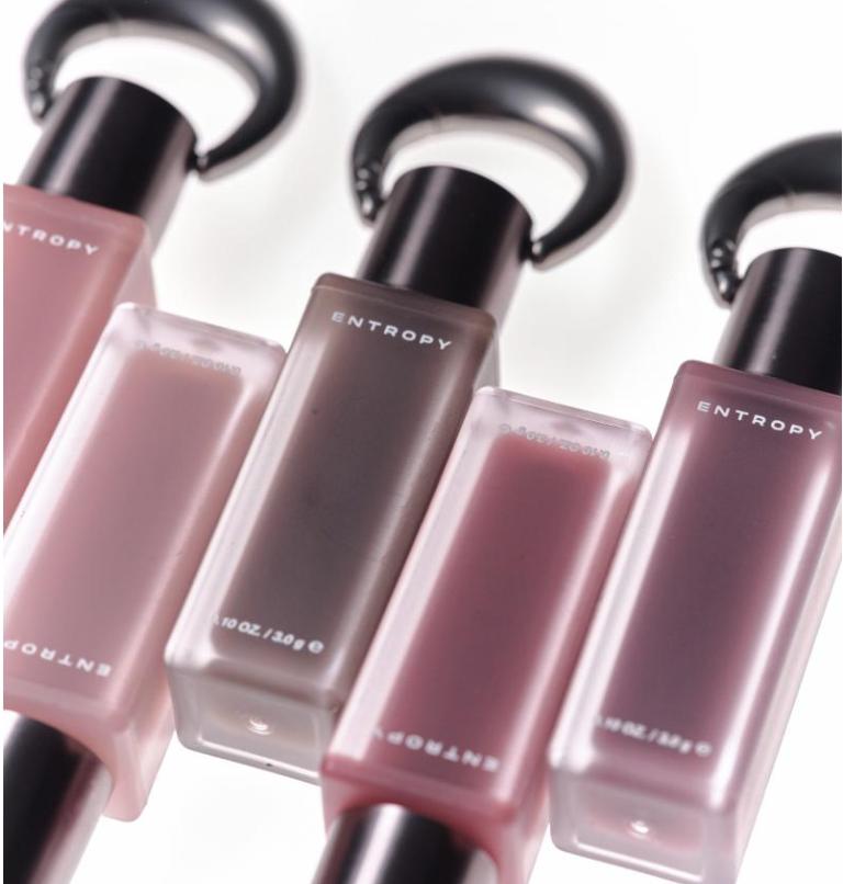 ENTROPY Maquilhagem Charm Tint (Base Desfocada) 10 Cores – Tint Labial com Acabamento Suave e Esfumado com Design de Chaveiro