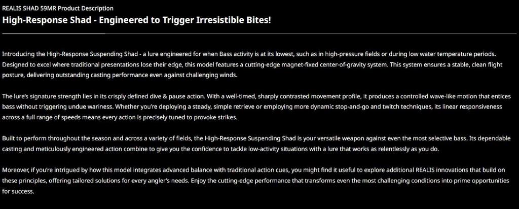 DUO Realis Shad 59 MR Suspend Lure ANA4034 (6550)