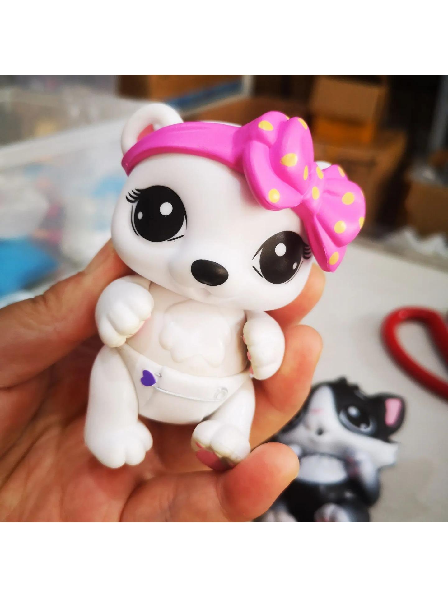 

1 шт. Оригінальні Багато милих іграшок Багато милих іграшок Чарівний зоомагазин тварина Милий маленький ведмедик домашній тварина фігурка тварини найменші ляльки подарунок іграшка для дівчинки