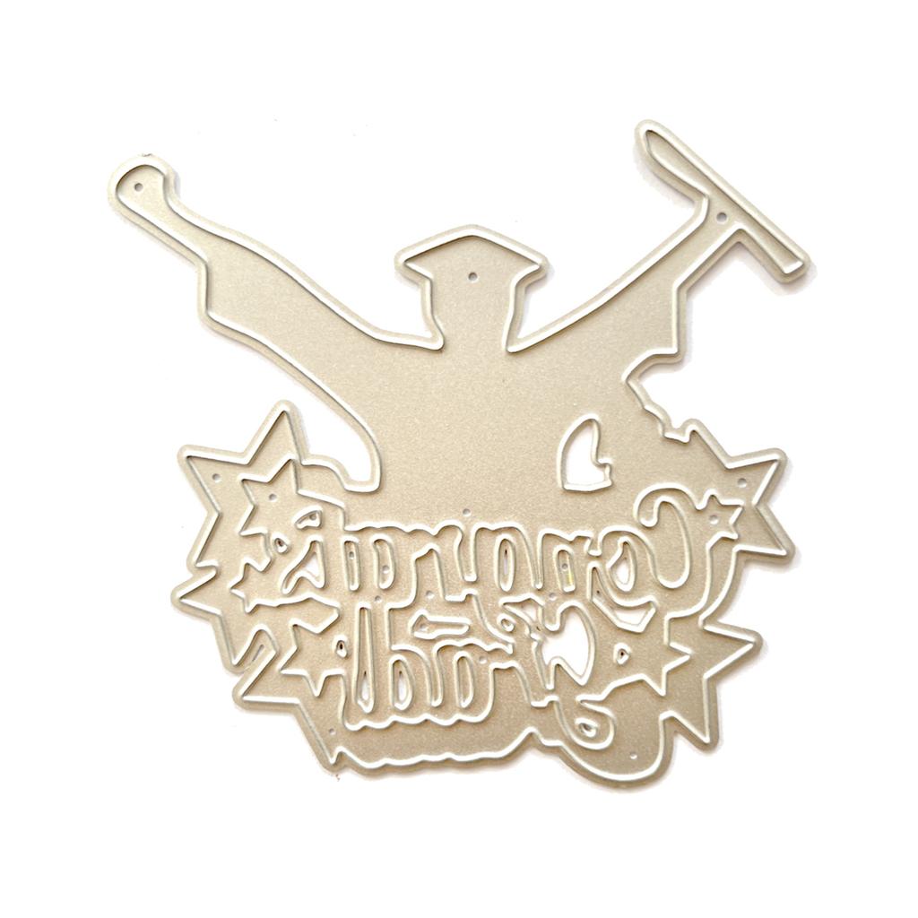 Graduation Metal Cutting Dies Stencils for DIY Scrapbooking Decorative Embossing Paper Cards Template Decor Die Cuts