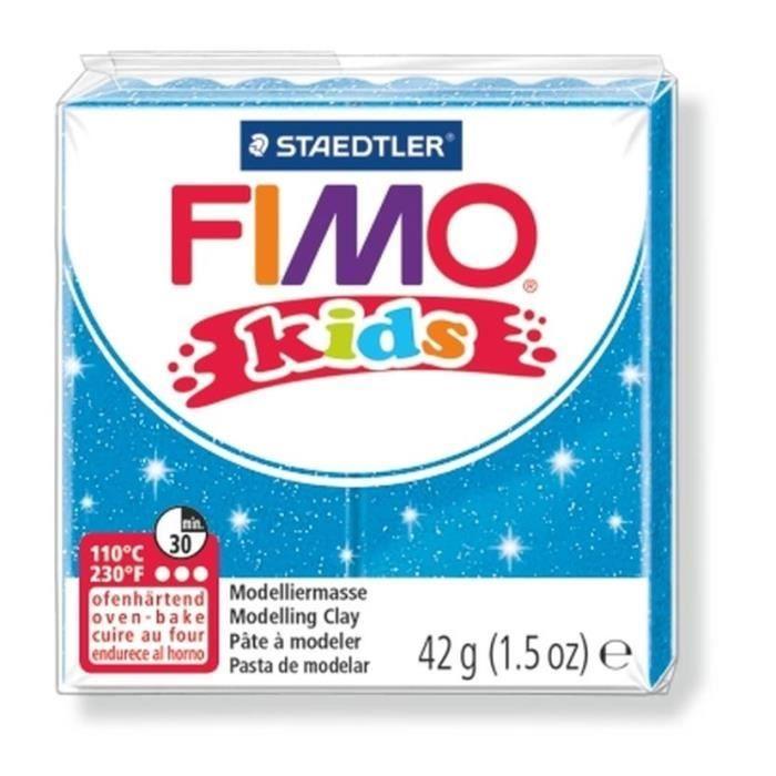 LA FOURMI Fimo Kids Polymer Clay Game - Sparkling Blue - Resealable Bag - Mixed