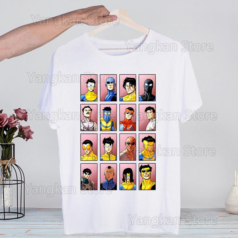 Invincible Mark Men Superheld Hot Sale Print Funny Graphic T Shirts Men/women Summer Harajuku Mens Streetwear Camisa Casual