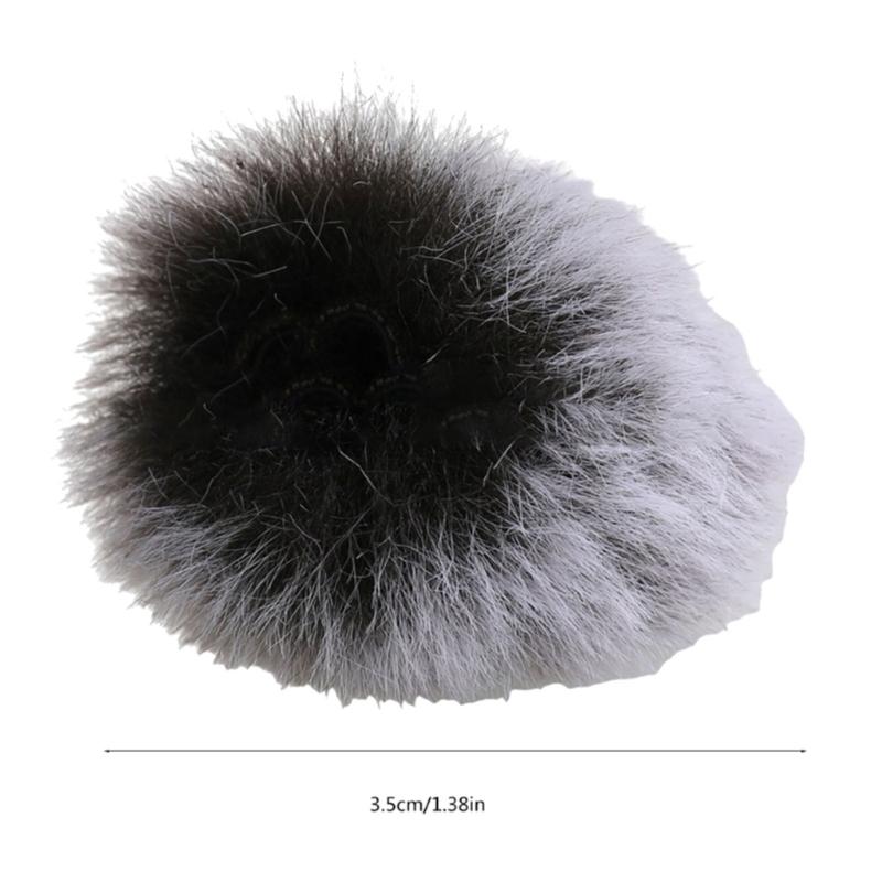 Outdoor Recording Wind Muff Cover 2 Pack, Camera Top Windscreen with Soft Outer Layer, Slip On Form, 3.5 x 3.5 cm Size Check for Travel Use