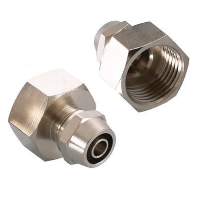 Brass Water Purifier Adapter for Faucet Threaded Tube Adapter for Connecting Water Filter Purifier Pipe Hose Fitting Thread OD (Female G1/2", 3/8")