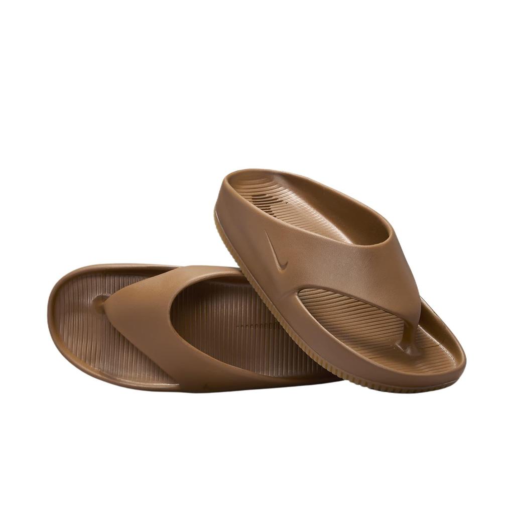 Nike Comfortable Versatile Anti-Slip Flip Flops Men Footwear Brown FD4119-201