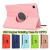 360 Degree Rotating Case for OPPO Pad 11" Pad 2 2023 11.6" Pad 5 12.1" Funda PU Leather Protective Stand Cover for OPPO Pad SE Oppo Air 2 Mini 2026