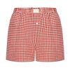 Women's Retro Plaid High-Waisted Wide-Leg Casual Shorts