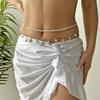 Multilayer Rice Beaded Shell Starfish Pendant Waist Chain for Women Boho Summer Beach Vacation Belly Chain Summer Body Jewelry