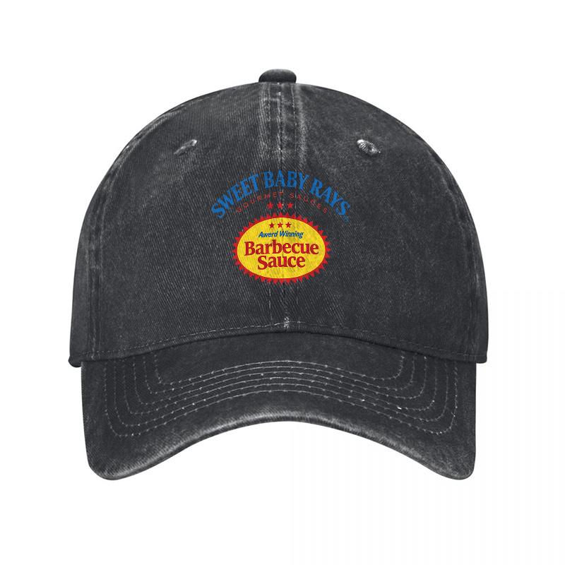 Sweet Baby Rays Barbecue-Sauce Baumwoll-Baseballkappe Klassisches Design Unisex Verstellbare Passform Outdoor-Stil Freizeitkleidung