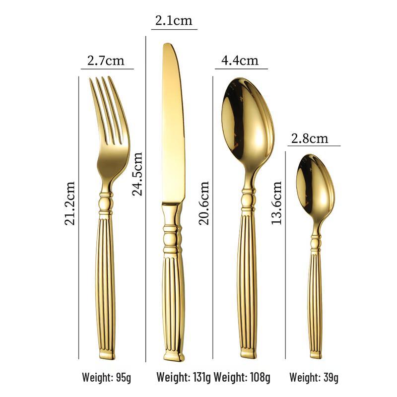 Abay Retro Stainless Steel Cutlery Set