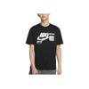 Nike Sportswear Logo Print Comfortable Crew Neck Short Sleeve T-Shirt Men Tops Black CZ4662-010
