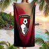 Bournemouth Football Beach Towel Soft Microfiber Summer Towel Quick Dry Absorbent Towel for Beach Swimming Pool Travel